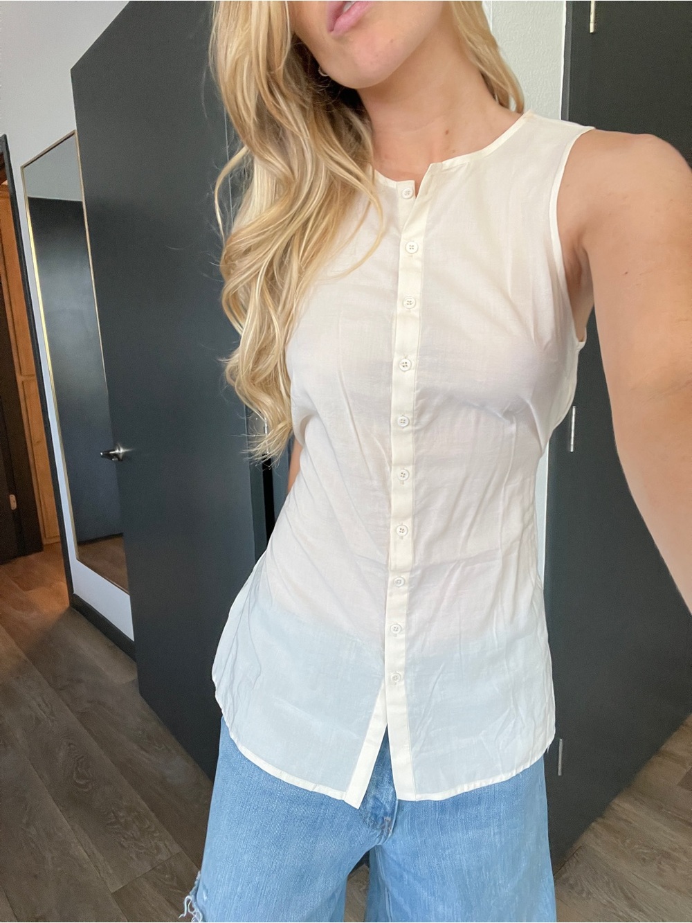 Reformation Floria Top in Ivory